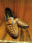 Synthetic Leather Braided Two Tone Formal