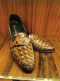 Synthetic Leather Braided Two Tone Formal